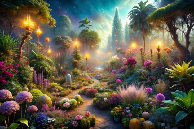 A colorful and whimsical scene from 