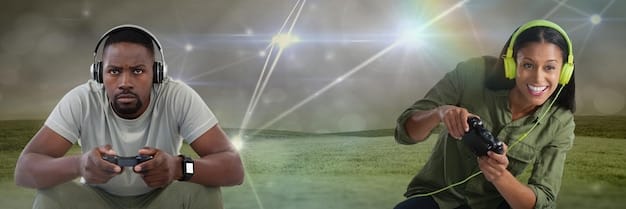 A split screen showing two players competing in a FIFA eSports match on their respective consoles, highlighting the intensity and competitive spirit of the event.