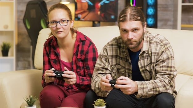 A split-screen showing two players, one on a PlayStation console and the other on an Xbox, both engaged in the same online multiplayer game. The image should emphasize the seamless interaction between the two platforms.