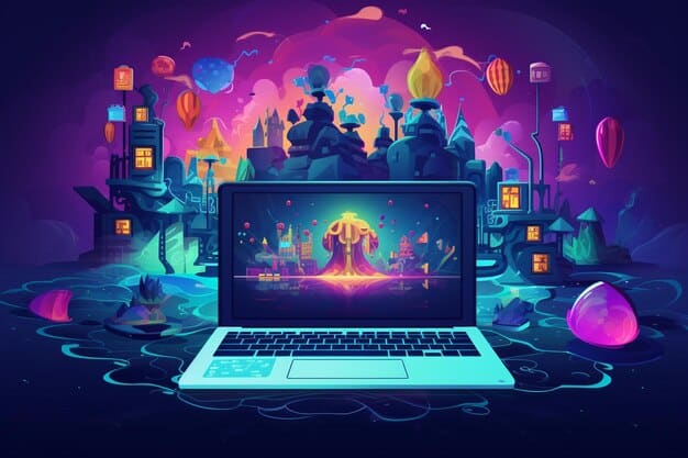 A vibrant, colorful image featuring characters from various anime shows, superimposed over a laptop screen displaying the Crunchyroll logo, suggesting a seamless streaming experience.