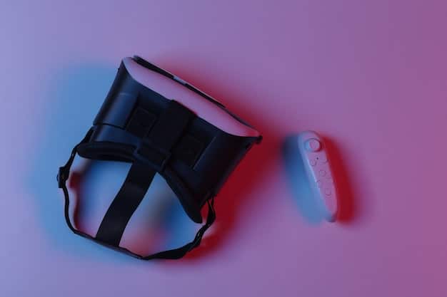 A close-up, high-detail rendering of a futuristic gaming controller, possibly a PlayStation DualSense, with a glowing blue light emanating from its core, surrounded by glitch effects, symbolizing anticipation and breakthrough technology.