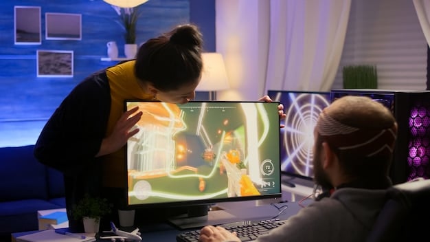 An image showing an AI interface helping a game designer create a complex level layout. The AI suggests pathways, enemy placements, and environmental details, demonstrating its role as a creative assistant.