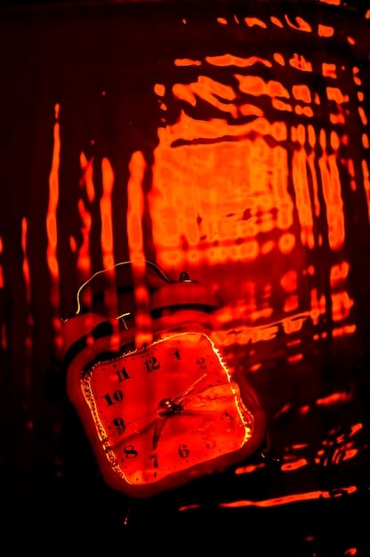 A digital clock icon overlaying a blurred background of various in-game items and character models, with a subtle red glow to emphasize urgency and the limited-time nature of the perks.