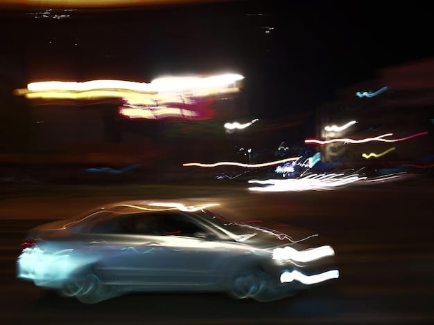 A detailed rendered image of a high-speed car chase in GTA VI, illustrating motion blur and dynamic lighting effects, with the frame rate counter in the corner showing 60fps.