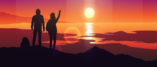 A stylized graphic featuring two figures, silhouetted against a vibrant sunset backdrop. They're standing on the hood of a sports car, gazing out at a sprawling cityscape. The mood is rebellious and adventurous, evoking the spirit of outlaws on the run.