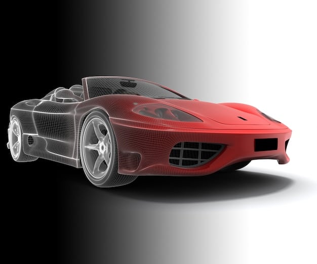 A detailed rendering of a fictional sports car with design elements inspired by modern supercars, parked outside a neon-lit nightclub in a tropical setting, with palm trees and ocean view in the background.