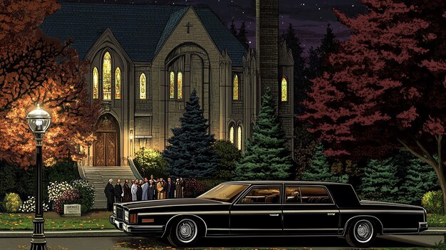 A digital art piece showing a high-end district in a GTA-style city. The area features luxury cars, upscale boutiques, and well-dressed pedestrians, clearly indicating wealth and privilege.