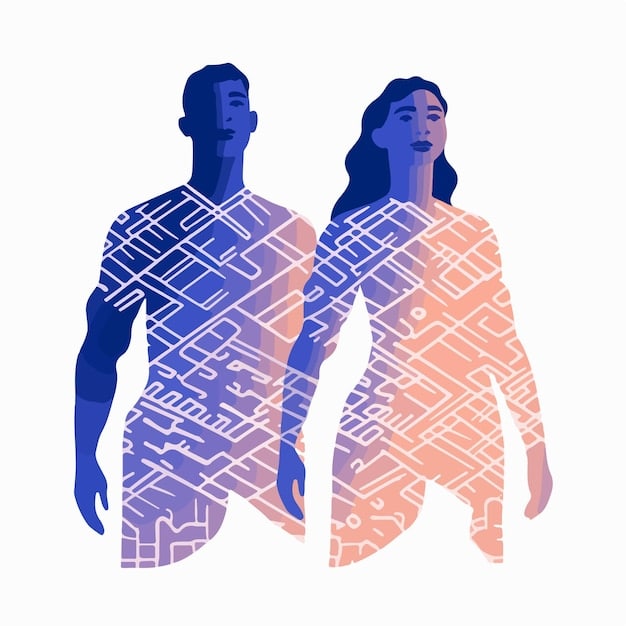 Graphic showing a side-by-side comparison of Lucia and Jason, with lines connecting them representing different fan theories about their relationship: partners in crime, siblings, childhood friends, or lovers.