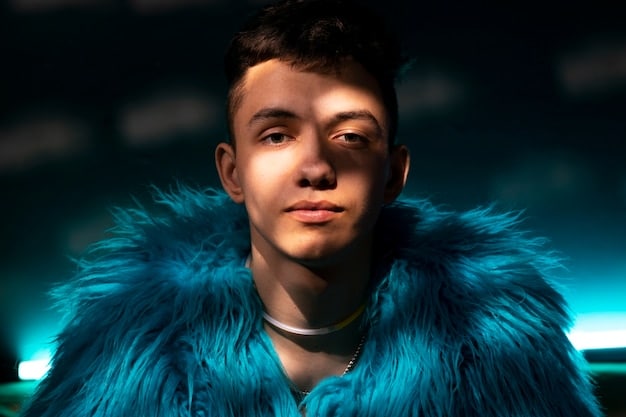 Close-up shot of a highly detailed character model from the GTA 6 trailer, showcasing realistic skin textures, clothing details, and facial expressions.