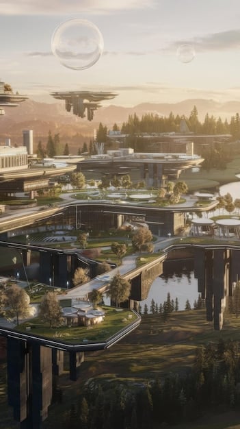 A panoramic view of a complex mission environment in GTA 6, with subtle visual cues highlighting potential hidden objectives. These cues could include a faintly glowing object, a slightly ajar door, or an unusual pattern on a wall, encouraging players to explore more closely.