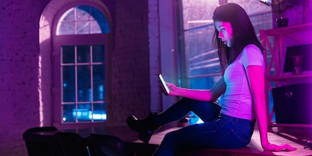 A first-person perspective screenshot of a GTA 6 character using a high-tech hacking device to bypass a complex security system. The screen displays lines of code and interactive interfaces that are essential for solving the puzzle.
