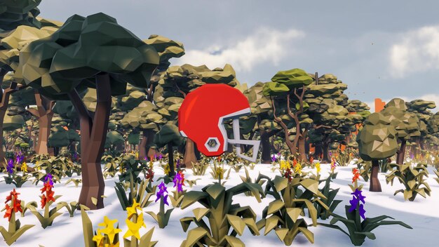 A player uses tall grass for concealment in a forested area of GTA 6, with enemies patrolling nearby. The player is low to the ground, almost blending with the foliage. The environment is lush and detailed, emphasizing the effectiveness of natural concealment.