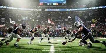 Dynamic in-game action from the 2026 sports title, showcasing advanced graphics and realistic athlete models.