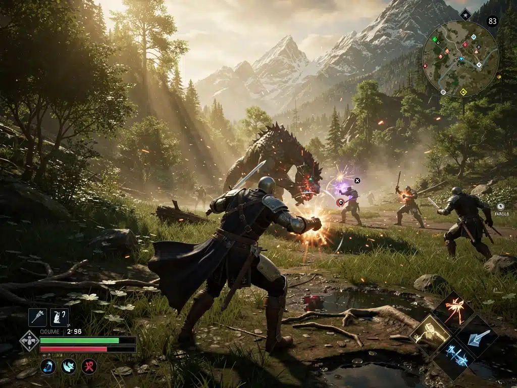 Final release screenshot of RPG with enhanced graphics